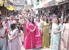 सारंगपुर में वर्षी तप पूर्ण होने पर तपस्विनी का निकला वरघोडा