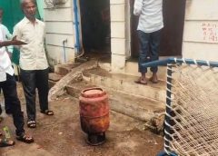 लीक हुए घरेलू सिलेंडर ने पकड़ी आग, टला  हादसा :क्षेत्र में अफरा तफरी का माहौल