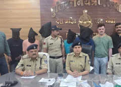 डकैती की योजना बना रहे  5 आरोपी गिरफ्तार, लूट का माल और कार जब्त
