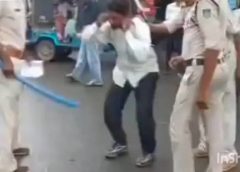चाकूबाज और दादागिरी करने वालों का निकाला जुलूस
