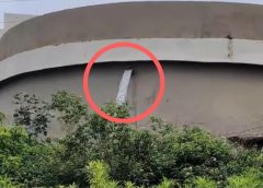 पलाश परिसर-2 पानी की टंकी बनी ‘वाटरफॉल’!  हजारों लीटर  जल बर्बाद,  हादसे का भी खतरा