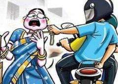 फव्वारा चौक पर रात 11 बजे चेन स्नेचिंग की वारदात:बाइक से आए थे दो बदमाश,