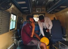मक्सी हाईवे पर ट्रक-पिकअप की जोरदार भिड़ंत, पिकअप चालक घायल